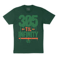 305 Til Infinity Tee, Forest Green, flat lay