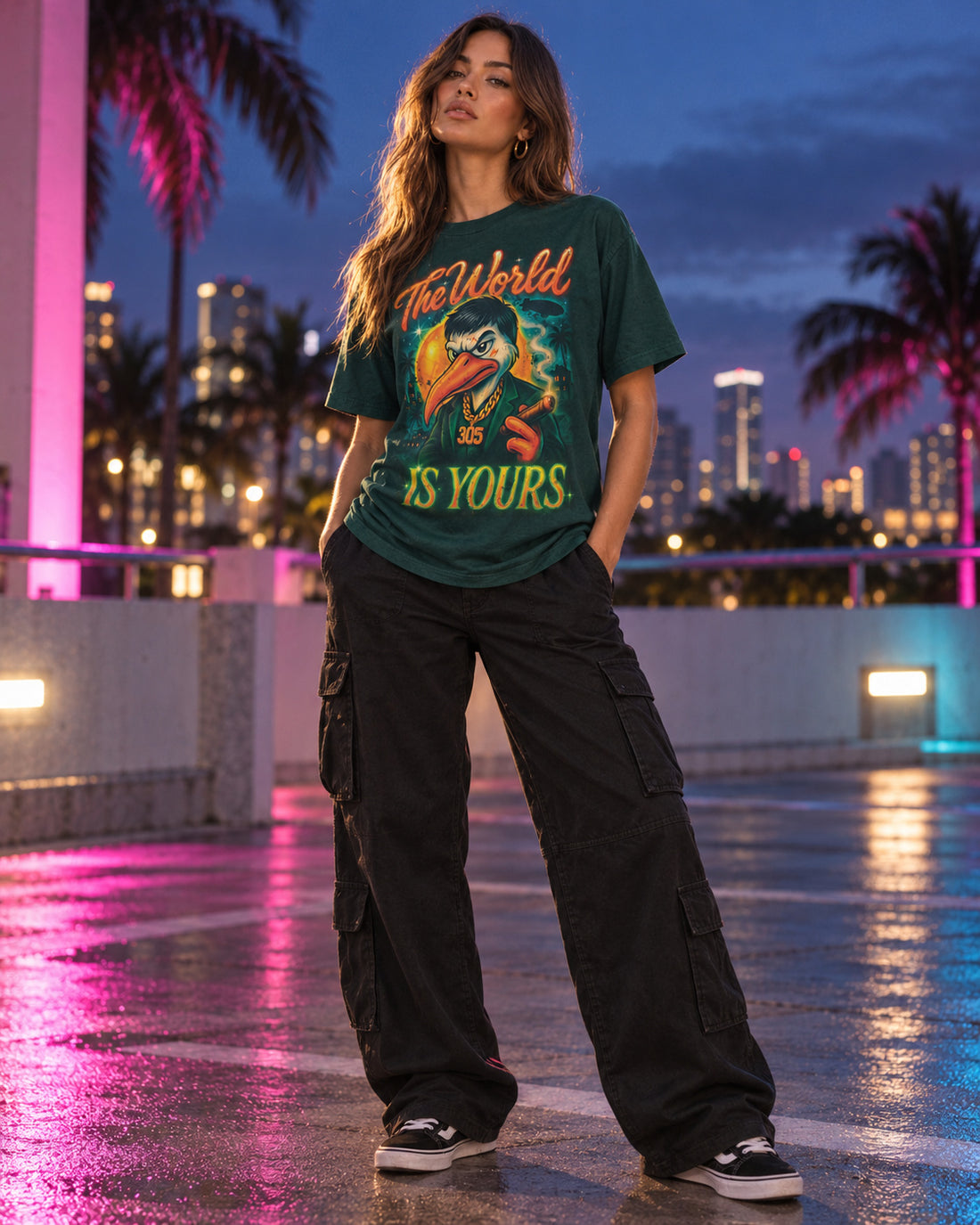 Scarbird Tee, Forest Green by HG Athletics, Miami lookbook photo